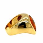 Citrin Ring ca. 11 ct Gr. 54 Gelbgold 750/ 18K - Bild 3 Vorschau