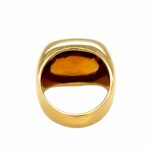 Citrin Ring ca. 11 ct Gr. 54 Gelbgold 750/ 18K - Bild 4 Vorschau