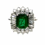 Smaragd Ring ca. 2,0 ct Gr. 56 ca. 1,2 ct Diamanten Weißgold 750/ 18K Vorschau