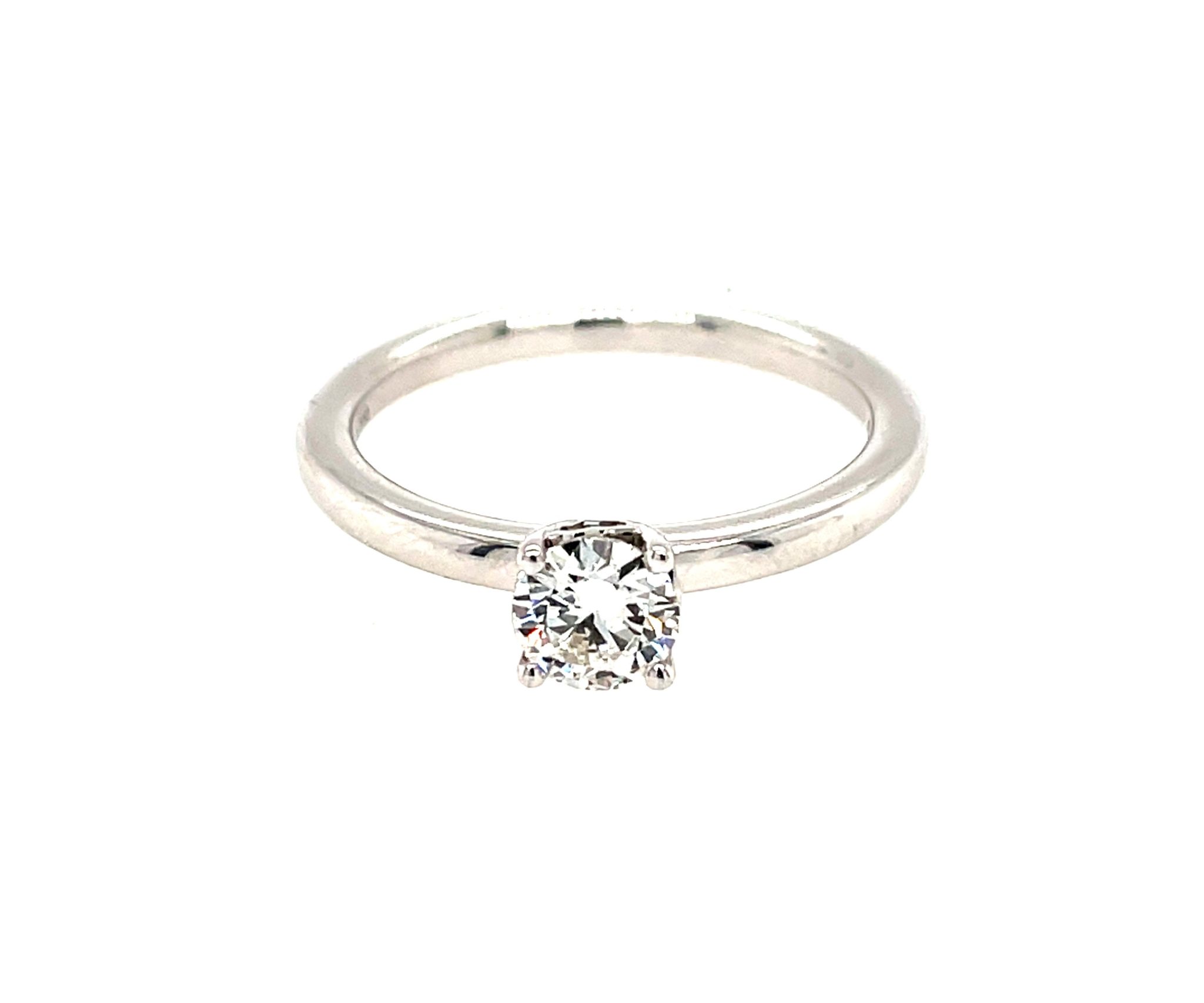 Rüschenbeck Solitärring 0,50 ct Diamant Gr. 56 Weißgold 18K GIA Zertifikat