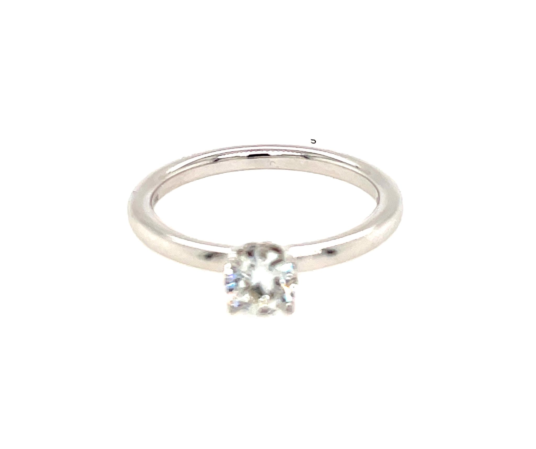 Rüschenbeck Solitärring 0,50 ct Diamant Gr. 56 Weißgold 18K GIA Zertifikat - Bild 2