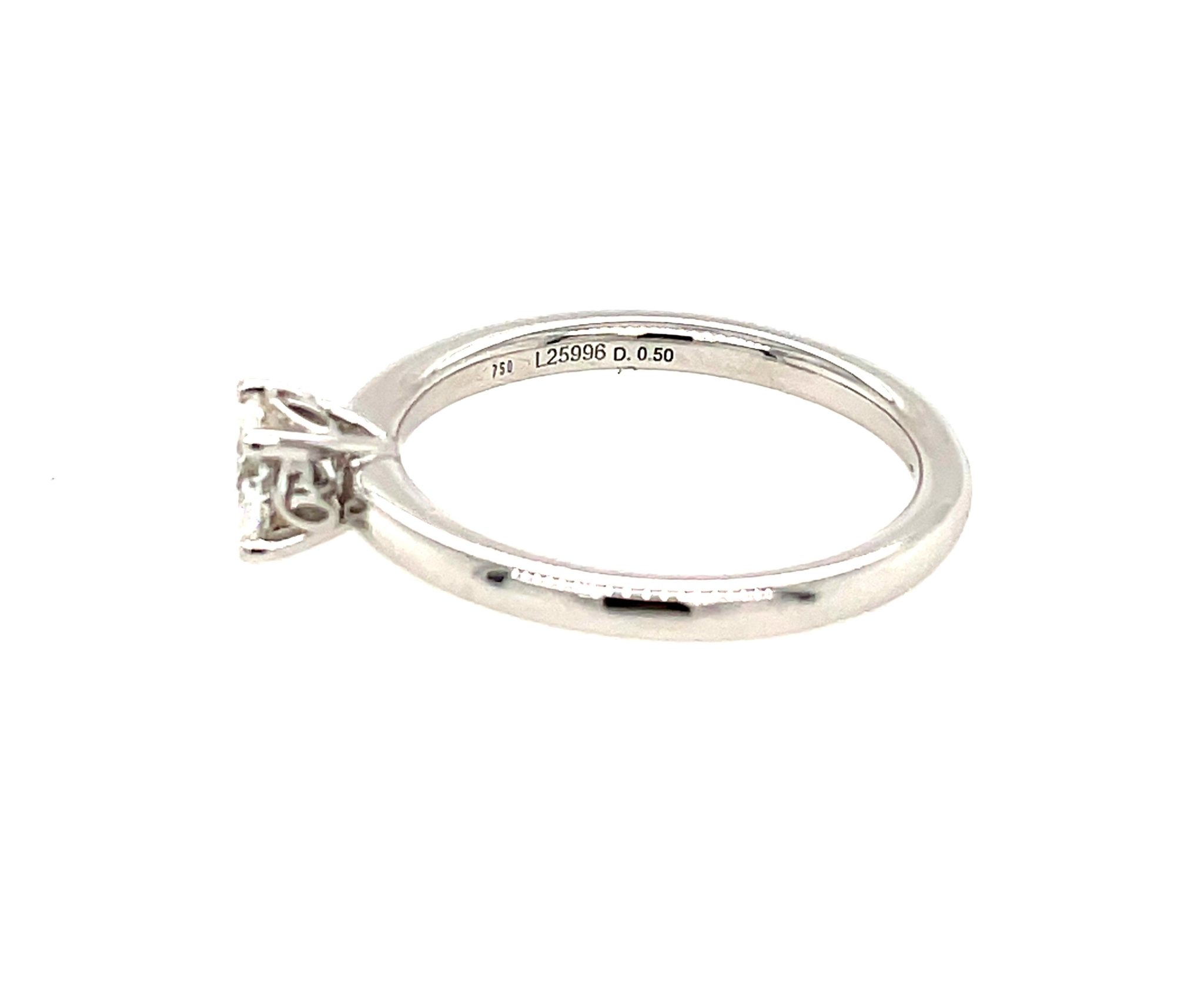 Rüschenbeck Solitärring 0,50 ct Diamant Gr. 56 Weißgold 18K GIA Zertifikat - Bild 4