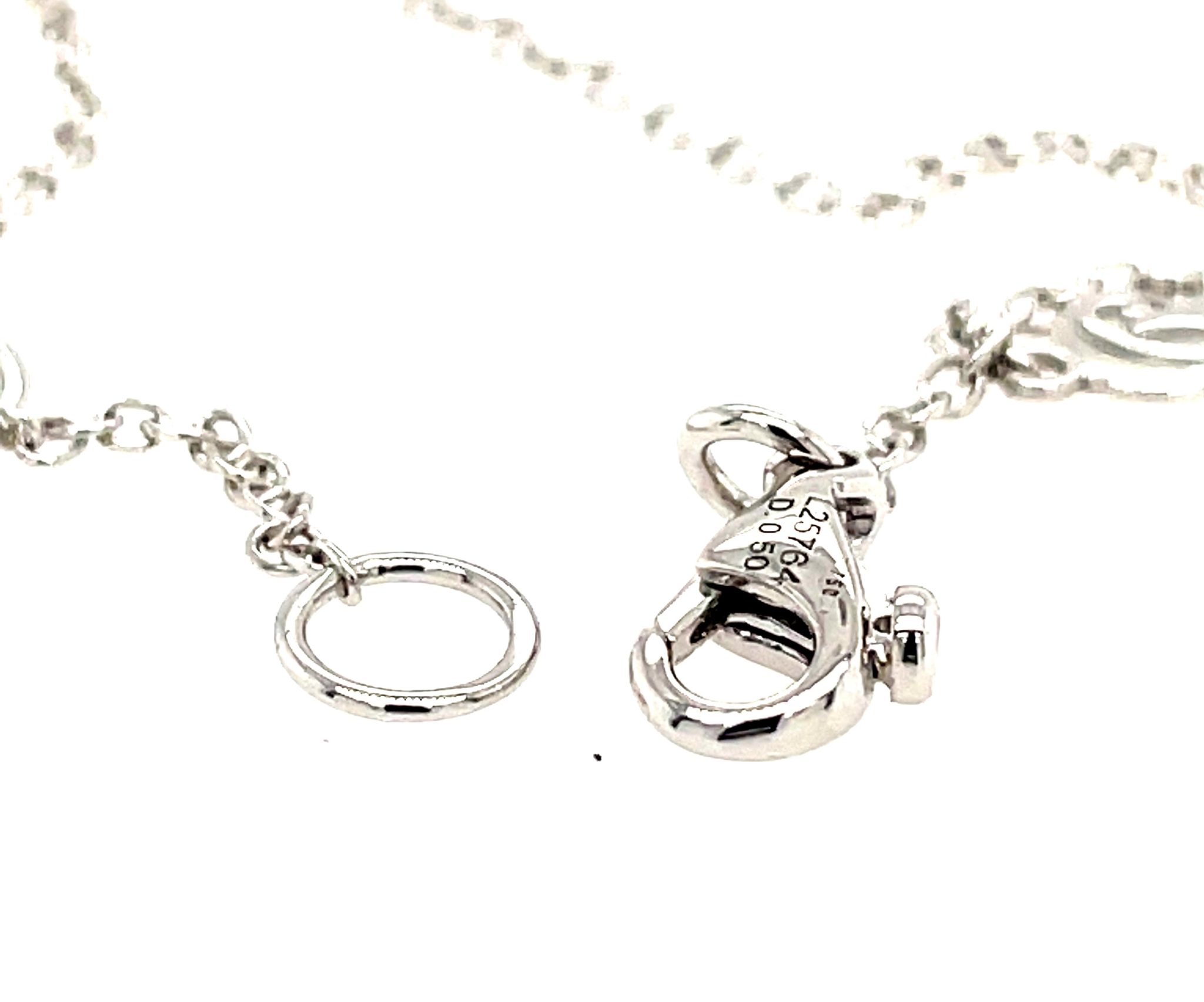 Rüschenbeck Kette mit Solitäranhänger 44cm 0,50 ct Diamant Weißgold 18K GIA Zertifikat - Bild 4