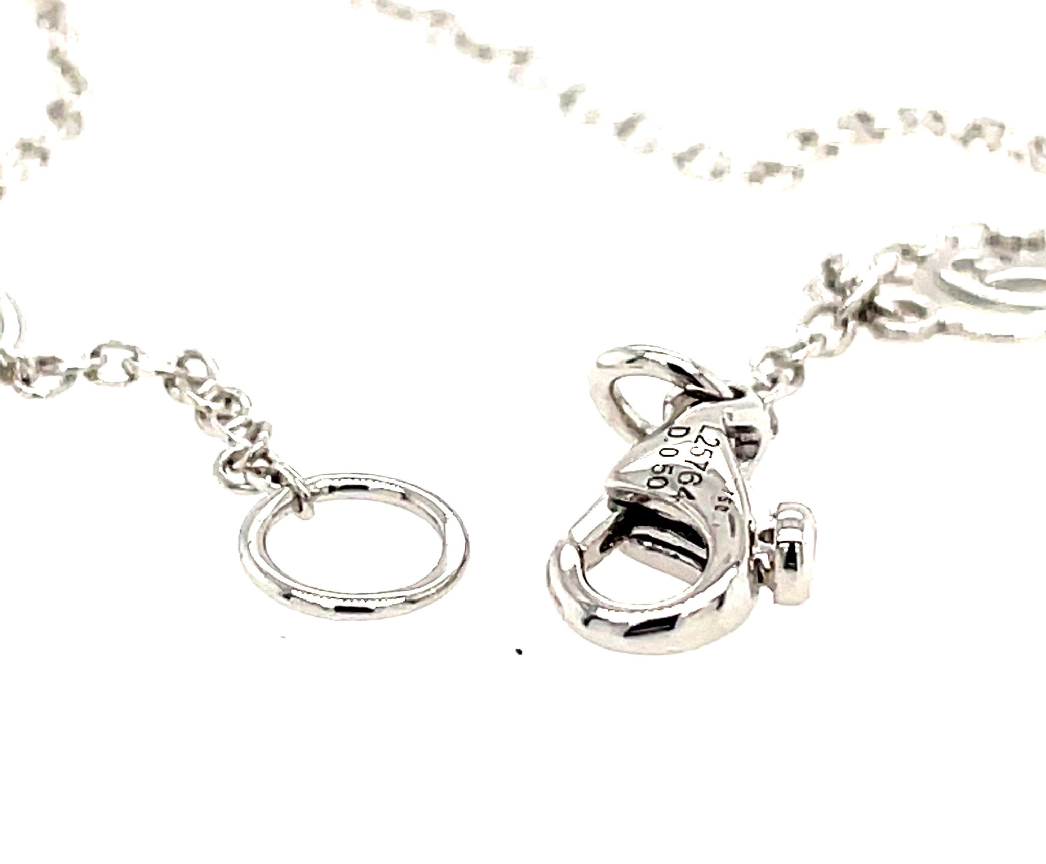 Rüschenbeck Kette mit Solitäranhänger 44cm 0,50 ct Diamant Weißgold 18K GIA Zertifikat - Bild 4