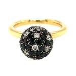 Saphir Ring Gr. 55 ca. 0,35 ct Diamanten Gelbgold 750/ 18K Vorschau