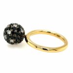 Saphir Ring Gr. 55 ca. 0,35 ct Diamanten Gelbgold 750/ 18K - Bild 2 Vorschau