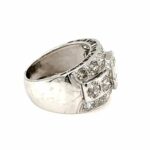 Diamanten Ring ca. 3,5 ct Gr. 53 Platin 950 - Bild 2 Vorschau