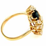 Toi et Moi Rubin Saphir Ring ca. 0,80 ct Gr. 54,5 ca. 0,91 ct Diamanten Gelbgold 750/ 18K - Bild 3 Vorschau