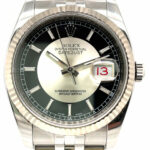 Rolex Datejust 36 Ref. 116234 ca. 2007 Stahl/WG 750 Jubilée Band Top Zustand - Bild 3 Vorschau