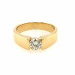 Solitärring Gr. 56 ca. 0,55 ct Diamant Gelbgold 585/ 14K Vorschau