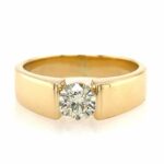Solitärring Gr. 56 ca. 0,55 ct Diamant Gelbgold 585/ 14K - Bild 2 Vorschau