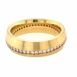 Diamanten Ring mit Kanalfassung Gr. 54 ca. 0,39ct Brillanten Gelbgold 750/ 18K - Bild 4 Vorschau