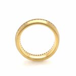 Diamanten Ring mit Kanalfassung Gr. 54 ca. 0,39ct Brillanten Gelbgold 750/ 18K - Bild 3 Vorschau