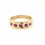 Rubin Ring Gr. 53 ca. 0,20 ct Diamanten Gelbgold 585/ 14K Vorschau