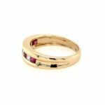 Rubin Ring Gr. 53 ca. 0,20 ct Diamanten Gelbgold 585/ 14K - Bild 2 Vorschau