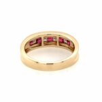 Rubin Ring Gr. 53 ca. 0,20 ct Diamanten Gelbgold 585/ 14K - Bild 5 Vorschau