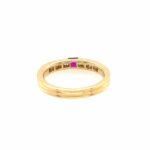 Rubin Ring Gr.56 ca. 0,20 ct Diamanten Gelbgold 750/ 18K - Bild 5 Vorschau
