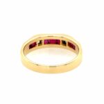 Rubin Ring Gr. 55 ca. 0,20 ct Diamanten Gelbgold 750/ 18K - Bild 6 Vorschau