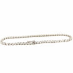Tennisarmband 19 cm ca. 1,25 ct Diamanten Weißgold 585/ 14K - Bild 2 Vorschau