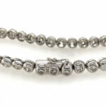 Tennisarmband 19 cm ca. 1,25 ct Diamanten Weißgold 585/ 14K - Bild 2 Vorschau