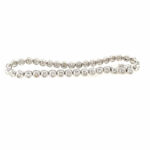 Tennisarmband 19 cm ca. 1,25 ct Diamanten Weißgold 585/ 14K - Bild 3 Vorschau