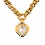 Chopard „Happy Diamonds“ Collier 42cm ca. 0,24ct Diamanten Gelbgold 750/ 18K Vorschau
