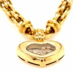 Chopard „Happy Diamonds“ Collier 42cm ca. 0,24ct Diamanten Gelbgold 750/ 18K - Bild 4 Vorschau
