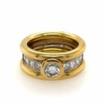Diamanten Ring Gr. 59 ca. 1,10 ct Diamanten Bicolor 750/ 18K Vorschau