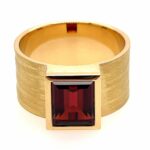 Granat Ring Gr. 62 Gelbgold 750/ 18K Vorschau