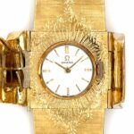Omega VINTAGE 1950s Watch 18 K with double lid, diamonds hand engraved - Bild 4 Vorschau