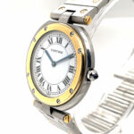 Cartier Santos Ronde Ref. 8191 Stahl/Gold ca. 2000 VINTAGE WATCH, Quartz - Bild 3 Vorschau