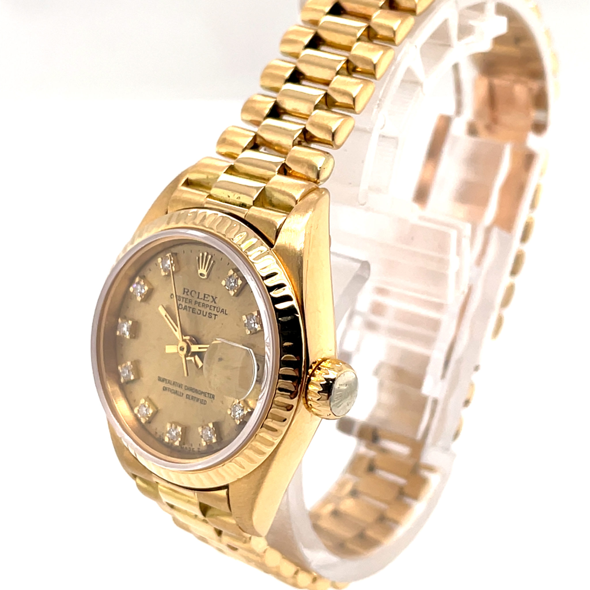 Rolex Lady-Datejust Ref 69178 Gold 750, Box/Papers 1990 VINTAGE fully serviced 05/22 - Bild 6