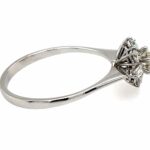 Entourage Ring Gr. 60 ca. 1,0 ct Diamanten Weißgold 750/ 18K - Bild 3 Vorschau