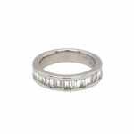 Halbmemoire Ring Gr. 48 ca. 0,50 ct Diamanten Weißgold 750/ 18K Vorschau
