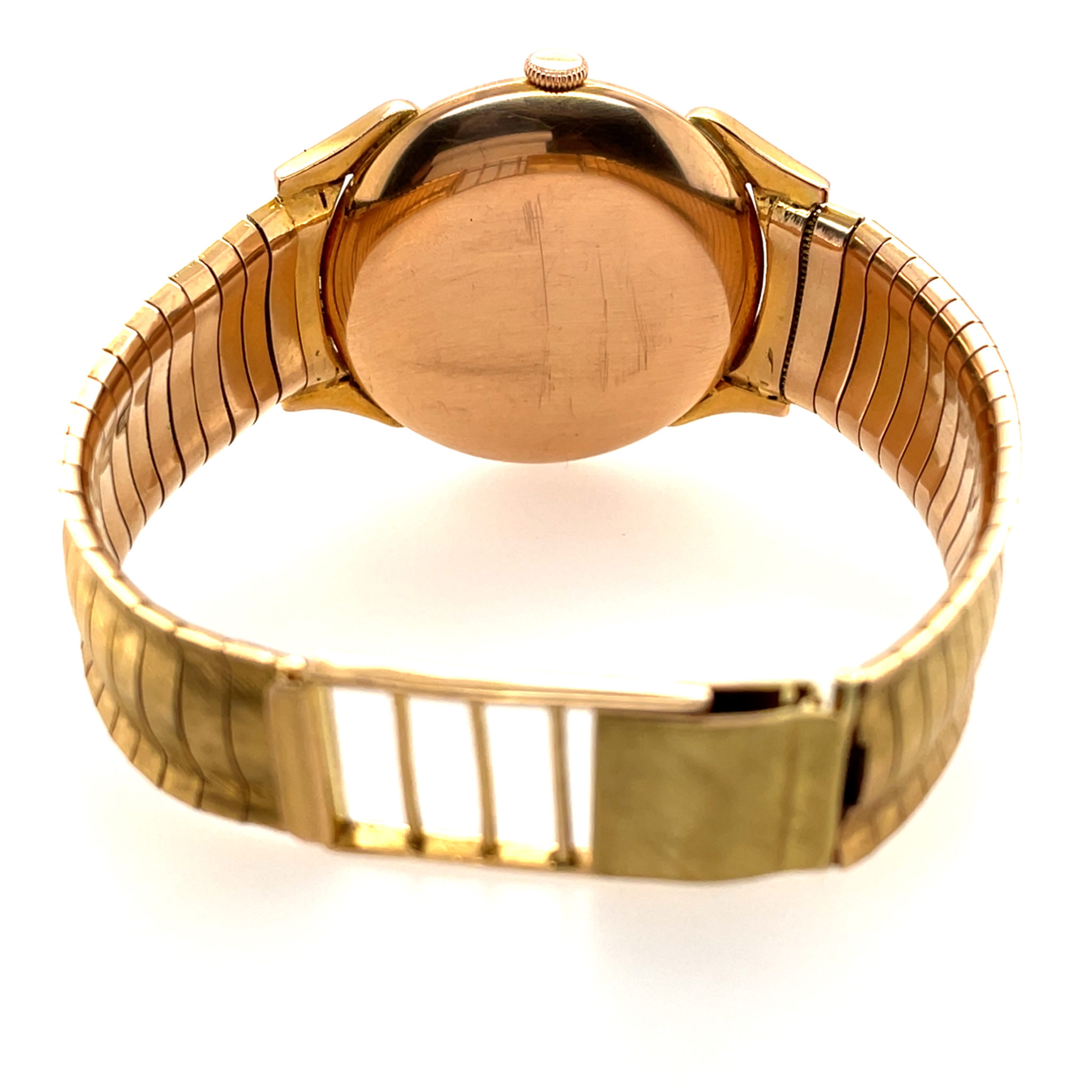 IWC Cal. 83 Gold 750 Tear Drop Case VINTAGE Honeycomb bracelet ca. 1945 - Bild 8