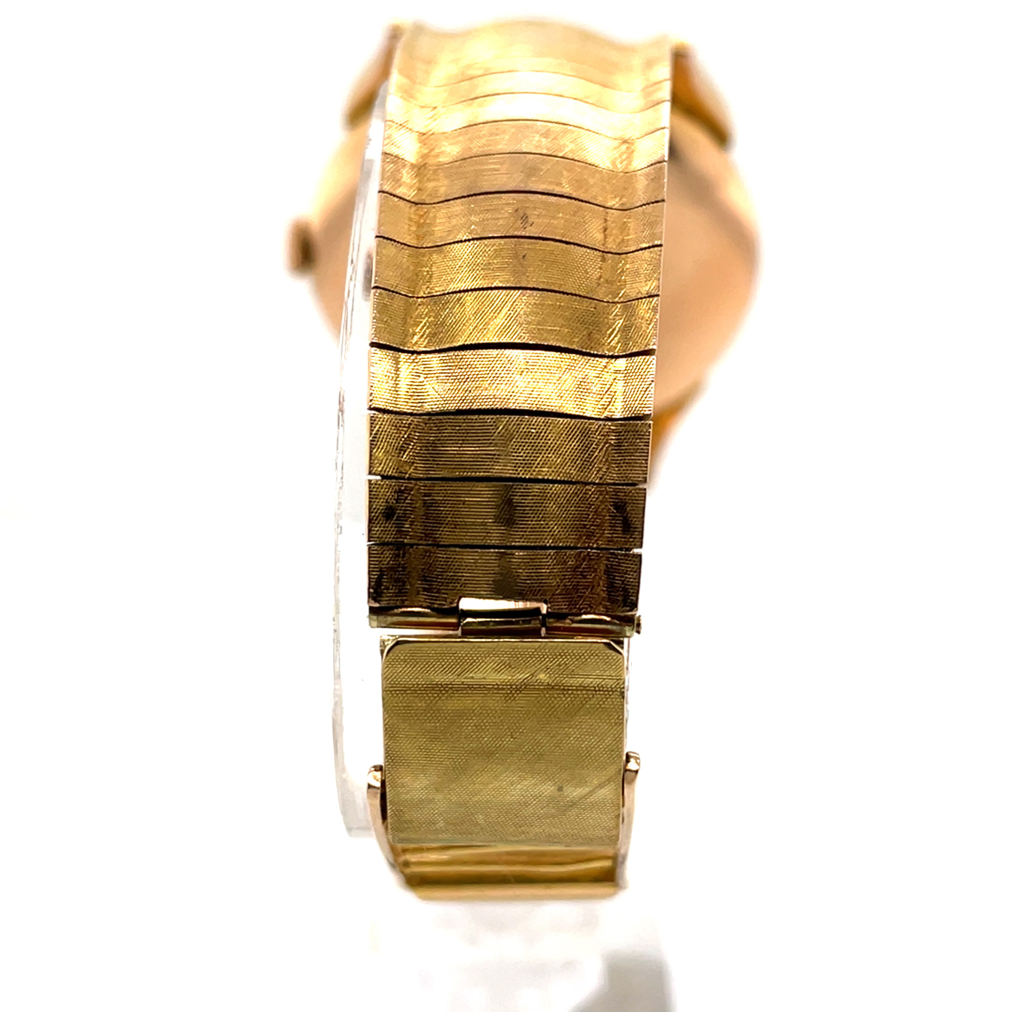 IWC Cal. 83 Gold 750 Tear Drop Case VINTAGE Honeycomb bracelet ca. 1945 - Bild 4