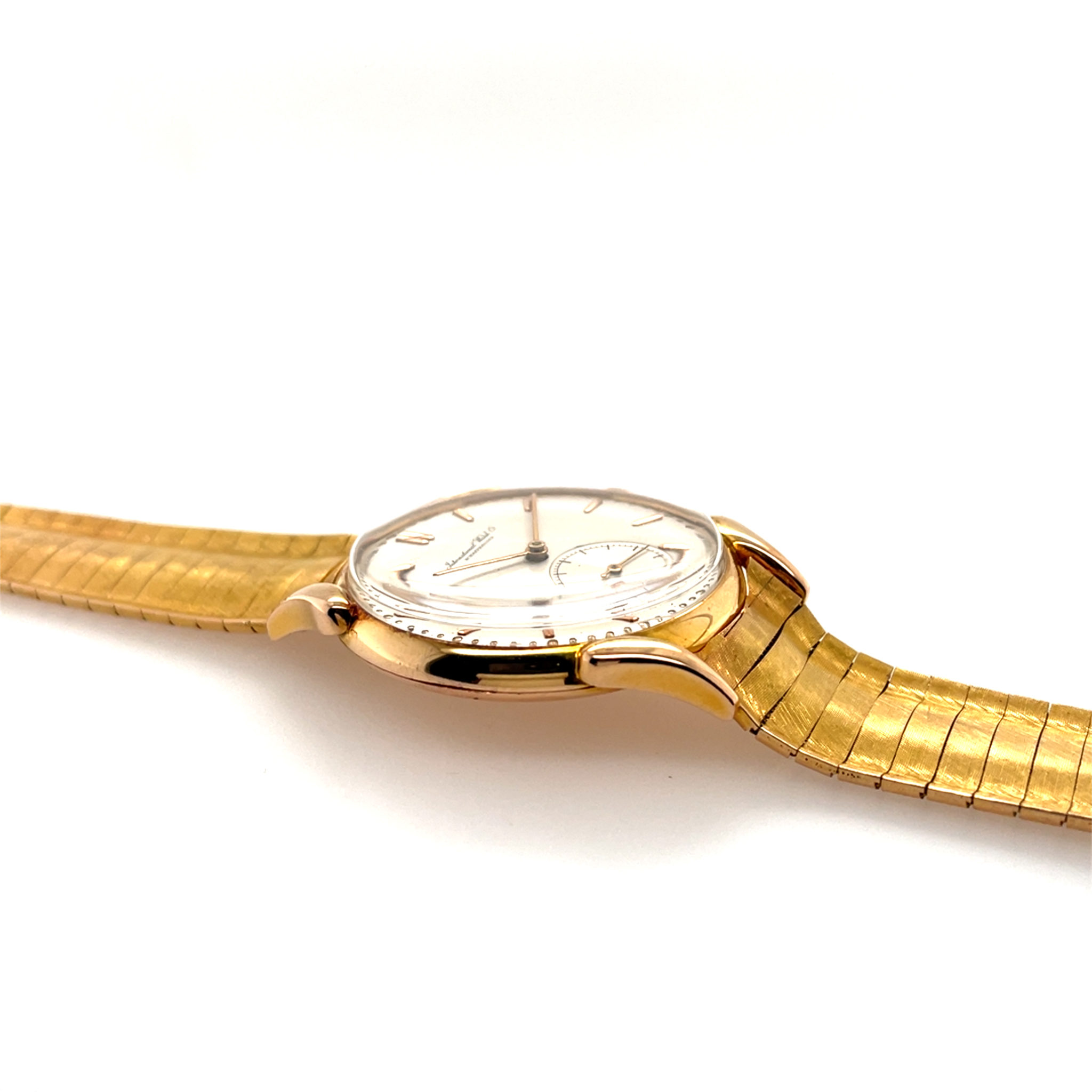 IWC Cal. 83 Gold 750 Tear Drop Case VINTAGE Honeycomb bracelet ca. 1945 - Bild 11