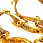 Schlangencollier 42 cm Gelbgold 750/ 18K - Bild 4 Vorschau