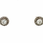Diamanten Ohrstecker ca. 1,30 ct Diamanten im Altschliff Weißgold 585/ 14K Vorschau