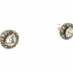 Diamanten Ohrstecker ca. 1,30 ct Diamanten im Altschliff Weißgold 585/ 14K - Bild 3 Vorschau