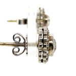 Diamanten Ohrstecker ca. 1,30 ct Diamanten im Altschliff Weißgold 585/ 14K - Bild 4 Vorschau