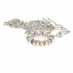 Rüschenbeck Saphir Collier 45 cm ca. 0,50 ct Diamanten Weißgold 750/ 18K - Bild 7 Vorschau