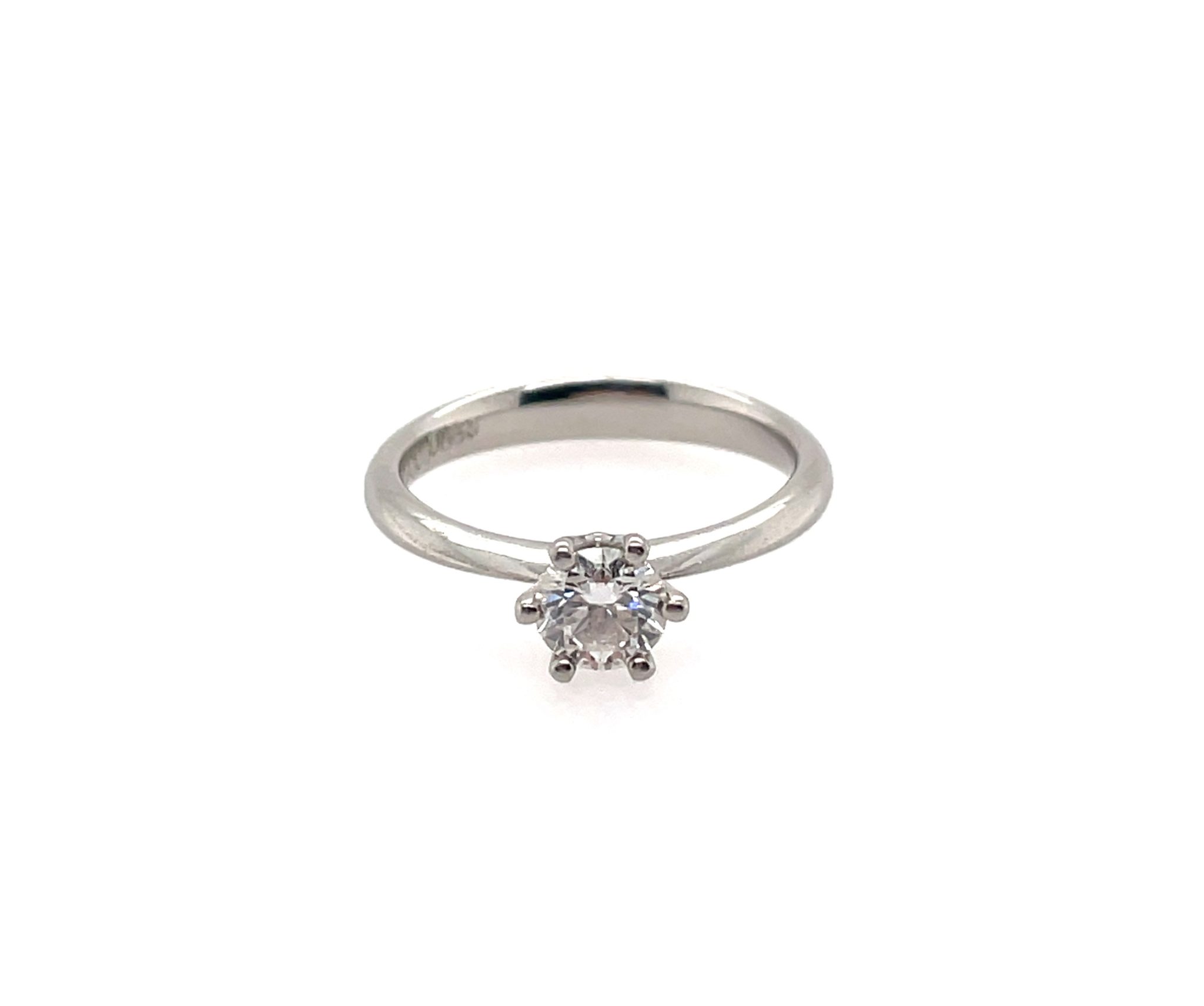 Solitärring Gr.51 0,50 ct Diamant Platin 950 GIA Zertifikat