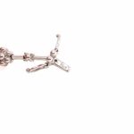 Blütenoptik Collier 41,5 cm ca. 2,50 ct Diamanten Weißgold 750/ 18K - Bild 4 Vorschau