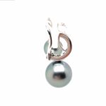 Tahiti Perlen Clipcreolen ca. 0,40 ct Diamanten Weißgold 750/ 18K - Bild 5 Vorschau