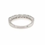 Halbmemoire Ring Gr. 56 ca. 1,0 ct Diamanten Weißgold 375 - Bild 5 Vorschau