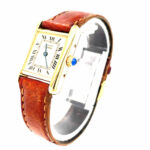Cartier Tank Vermeil Ref. 366001 925 Sterling Silber vergoldet, Quarz VINTAGE - Bild 4 Vorschau