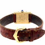 Cartier Tank Vermeil Ref. 366001 925 Sterling Silber vergoldet, Quarz VINTAGE - Bild 10 Vorschau