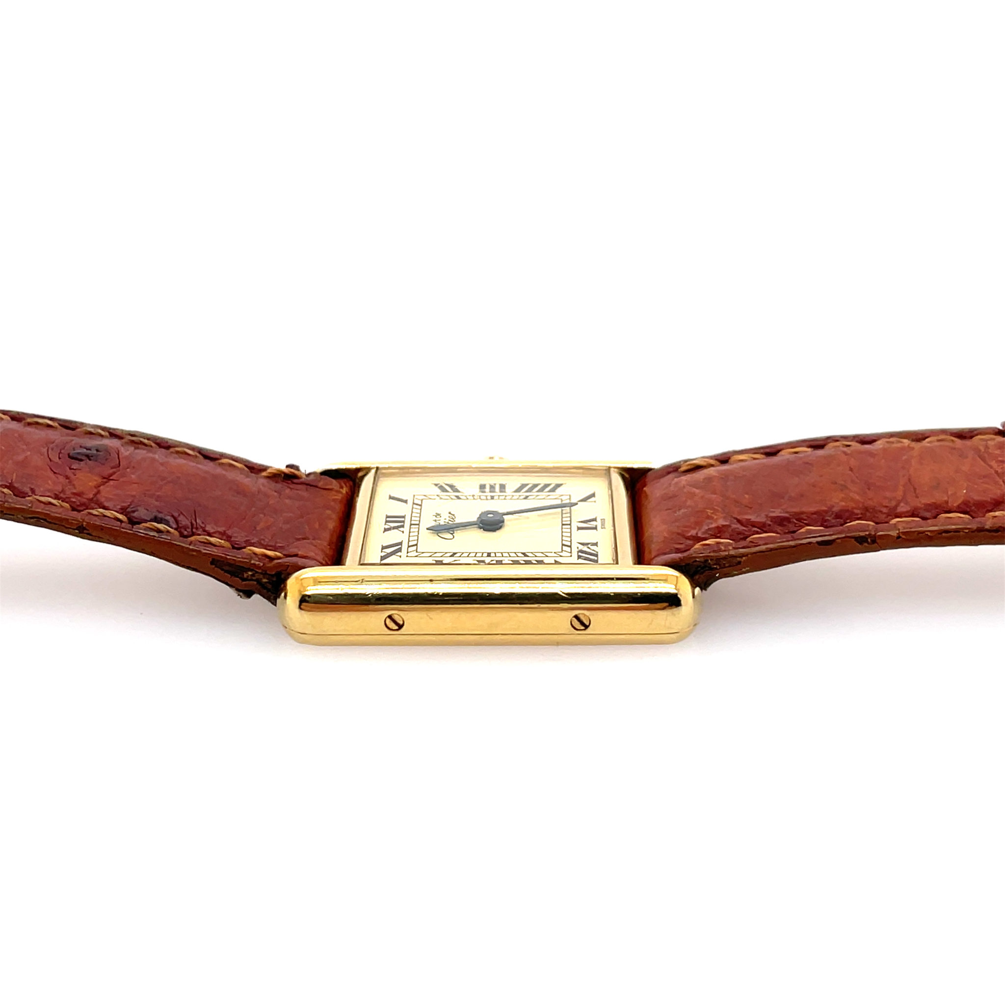 Cartier Tank Vermeil Ref. 366001 925 Sterling Silber vergoldet, Quarz VINTAGE - Bild 13