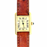 Cartier Tank Vermeil Ref. 366001 925 Sterling Silber vergoldet, Quarz VINTAGE Vorschau